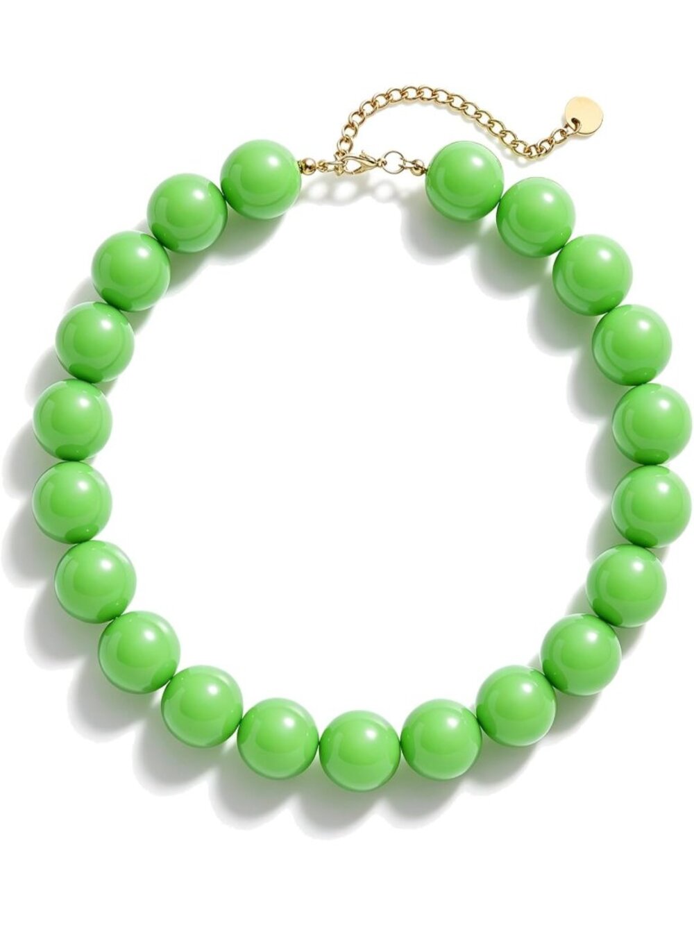 Women's Dark Green Acrylic Chunky Square Bead Choker Necklace Statement Jewelry